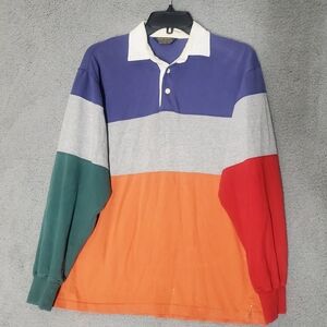 Vintage Brooks Brothers Multicolor Polo Rugby Shirt Size M